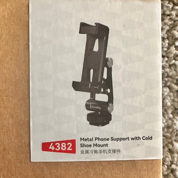 SmallRig Metal Phone Holder with Cold Shoe Mount (4382) Photography NEW - Picture 2 of 2